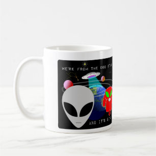 Vi är från hundstjärnan, och det är Sirius. Kaffemugg