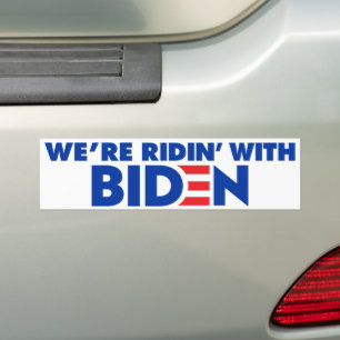 Vi är fulla med Biden 2024 Bildekal