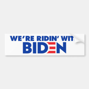 Vi är fulla med Biden 2024 Bildekal