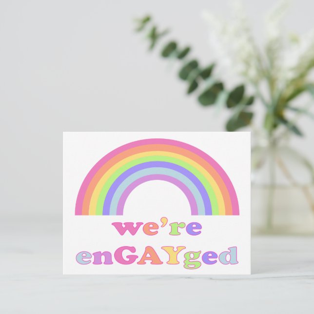 Vi är galna - HBT/Gay pride Rainbow Vykort (Stående Fram)