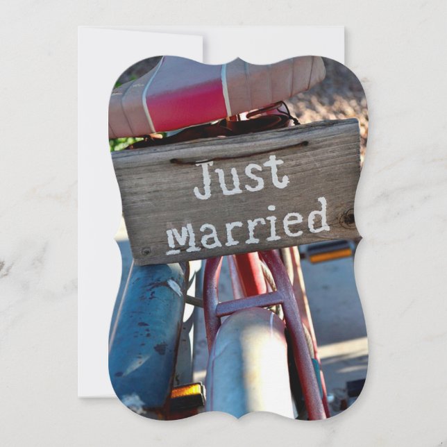 Vi är gift Las Vegas Elope Bröllop-meddelande Meddelande (Framsida)