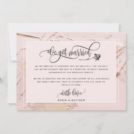 Vi är gifta Bröllopsannonsering / Flyttar ihop Inbjudningar