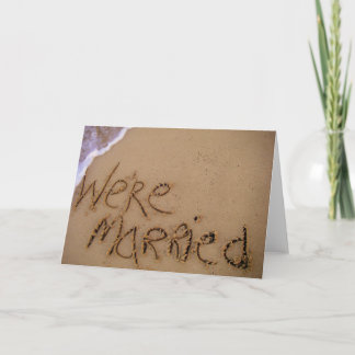 Vi är gifta! meddelande