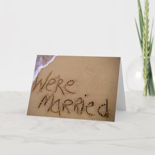 Vi är gifta! meddelande (Framsida)