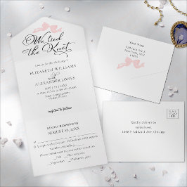 Vi är Gifter sig | Rosa Bow Bröllop