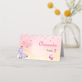 Vi är glada över att träffa din fjärilshuggare placeringskort