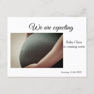 vi är gravida, lägg till baby namn datadatum gravi vykort