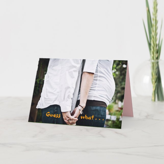 Vi är gravida. meddelande (Framsida)