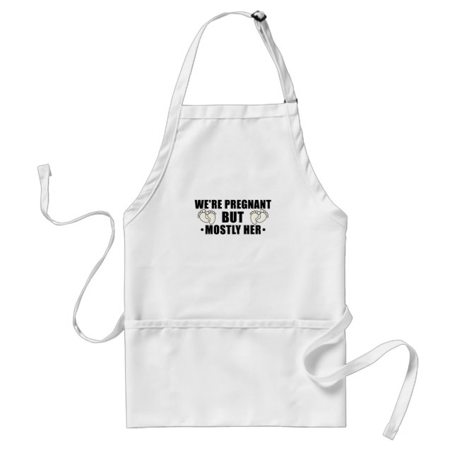 Vi är gravida, men oftast hennes gravida fru förkläde (Framsidan)