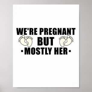 Vi är gravida, men oftast hennes gravida fru poster
