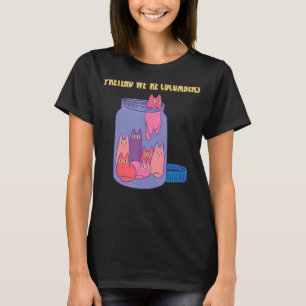 Vi är gurkor av glas burk superskoj Cats T Shirt