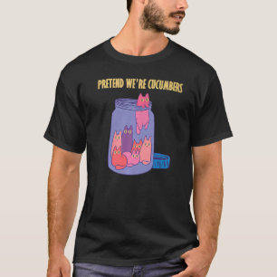 Vi är gurkor av glas burk superskoj Katt P T Shirt