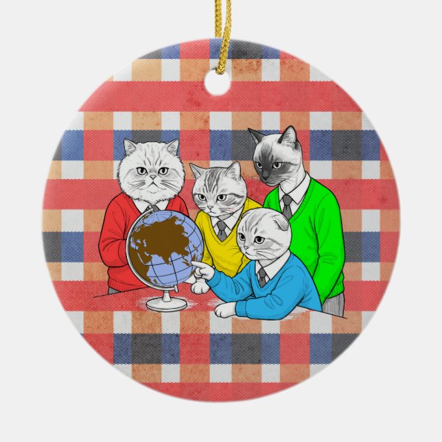 vi är här julgransprydnad keramik (Framsidan)