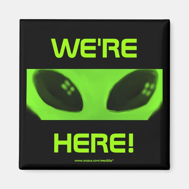 Vi är här! magnet (Framsidan)