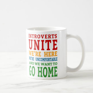 Vi är här och vill åka hem! kaffemugg