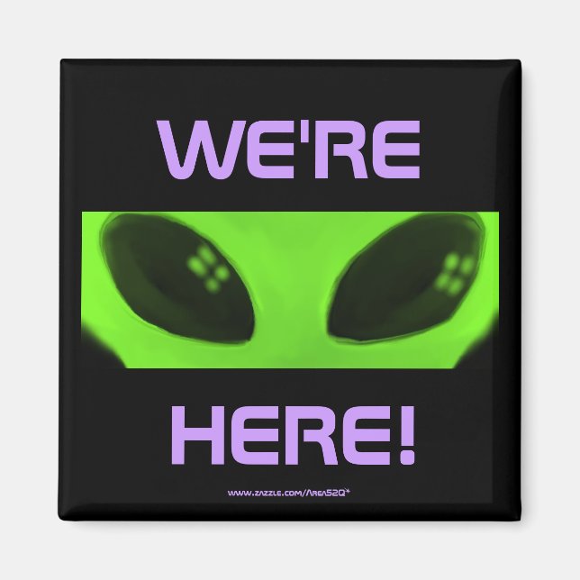 VI ÄR HÄR! v2-magnet Magnet (Framsidan)