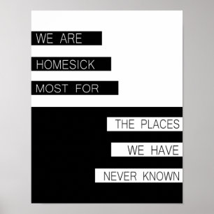 Vi är hemlängtana - det inspirera citationstecknet poster