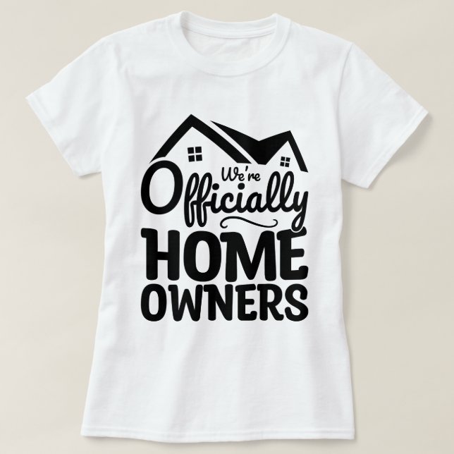 Vi är HomeOwers Coola Family House-minne T Shirt (Design framsida)