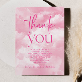 Vi är i molnet Nine Gnistra Clouds Baby Shower Tack Kort