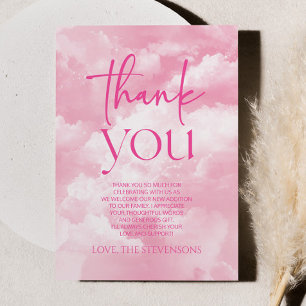 Vi är i molnet Nine Gnistra Clouds Baby Shower Tack Kort