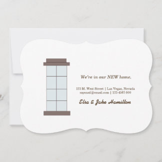 Vi är i vårt NYA hem. Meddelande