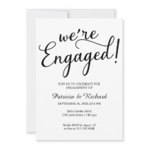 Vi är inbjudningar till Förlovningsfest