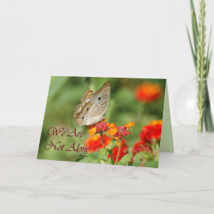 Vi är inte Ensam Butterfly Kort