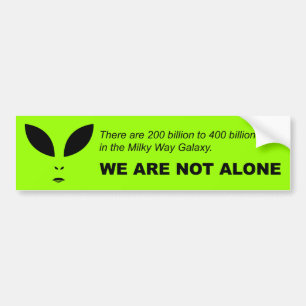 Vi är inte ensamma (Alien) Bildtext Bildekal