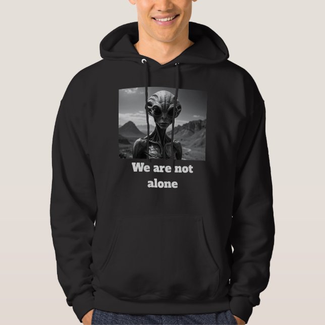 Vi är inte ensamma hoodie (Framsida)