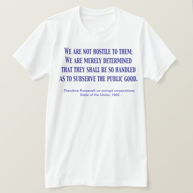 Vi är inte fientliga... Staten i unionen 1902 T Shirt (Design framsida)