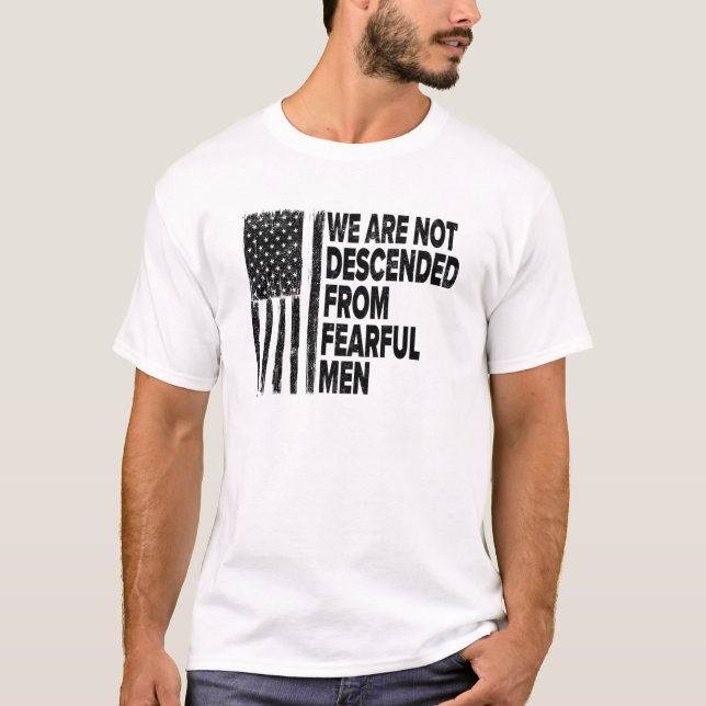 Vi är inte härjade från manar Betsy USA T Shirt (Framsida)