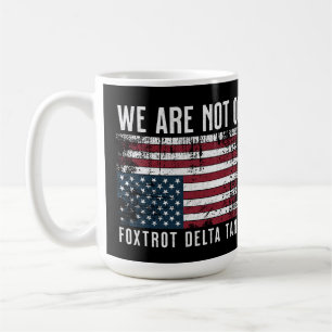Vi är inte okej med Trump-Flagga Kaffemugg