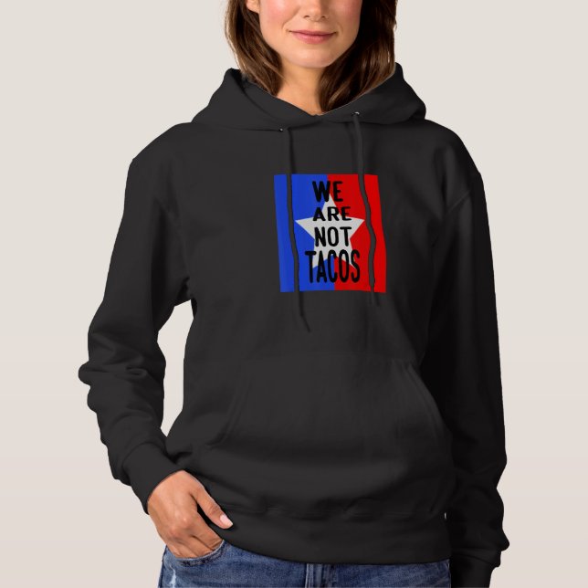 Vi Är Inte Tacos Inte Din Frukosttaco T Shirt (Framsida)