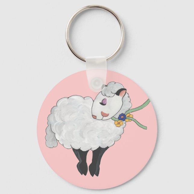Vi är inte Tjock, Ewe är Fluffy! Nyckelring (Framsida)