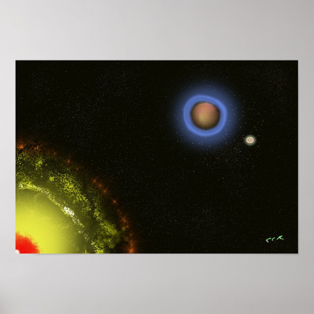Vi är inte viktiga - Impressionistisk konstaffisch Poster (Framsidan)