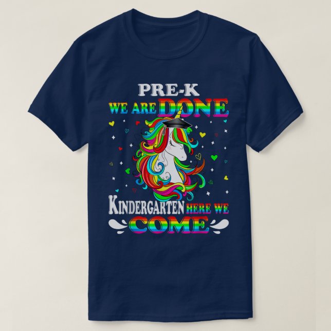 Vi är klara Kindergarten här. Vi Kom Kid Uni T Shirt (Design framsida)