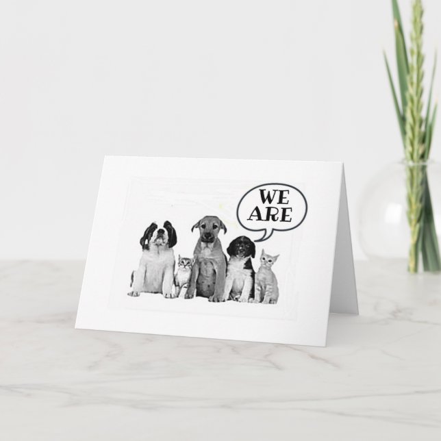 VI ÄR "LEDSEN ATT SE DIG GÅ" KORT (Framsida)