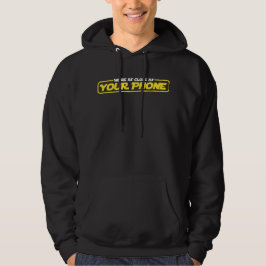 Vi är lika nära ditt Mobila hoodie (Telefonkrig)