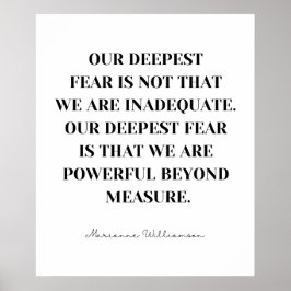 Vi är mäktiga, utöver den måttfulla inspirationsof poster