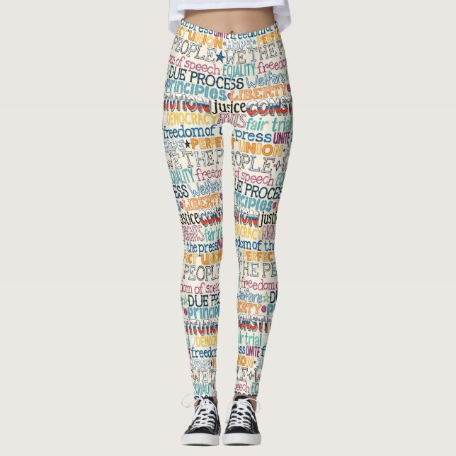 Vi är människor, typografi leggings (Framsida)