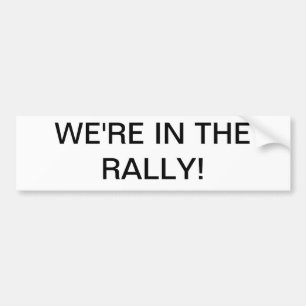 Vi är med i rallyn! bildekal
