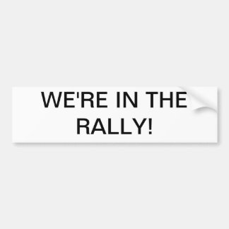 Vi är med i rallyn! bildekal