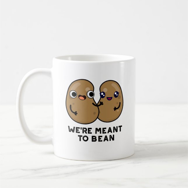Vi är Meda till Bean Funny Legume Pun Kaffemugg (Vänster)