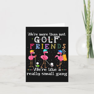 Vi är mer än bara Golf Friends Shirt Flamingo Kort
