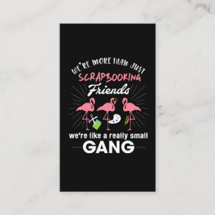 Vi är mer än precis Scrapbooking vänFlamingo Visitkort