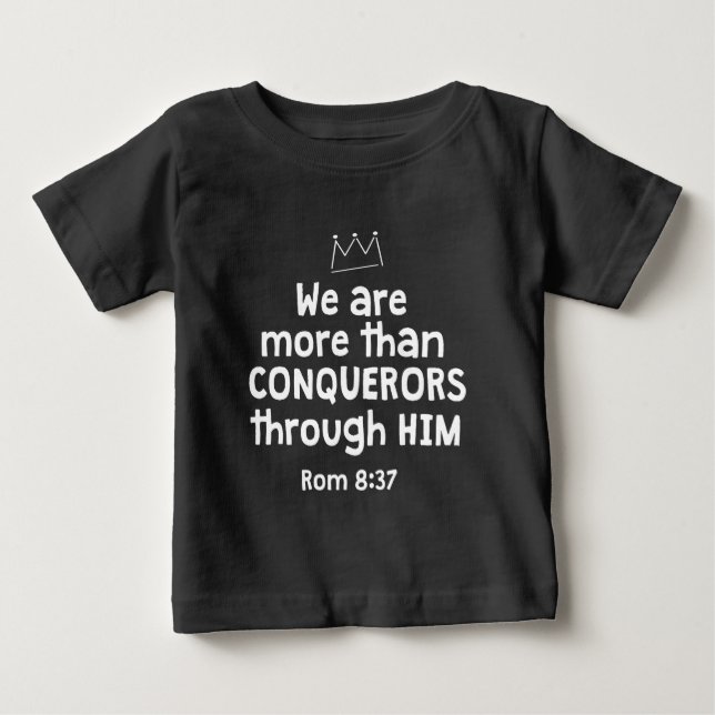 VI ÄR MER ÄN SEGRARE GENOM HONOM ROM 8 37 T SHIRT (Framsida)