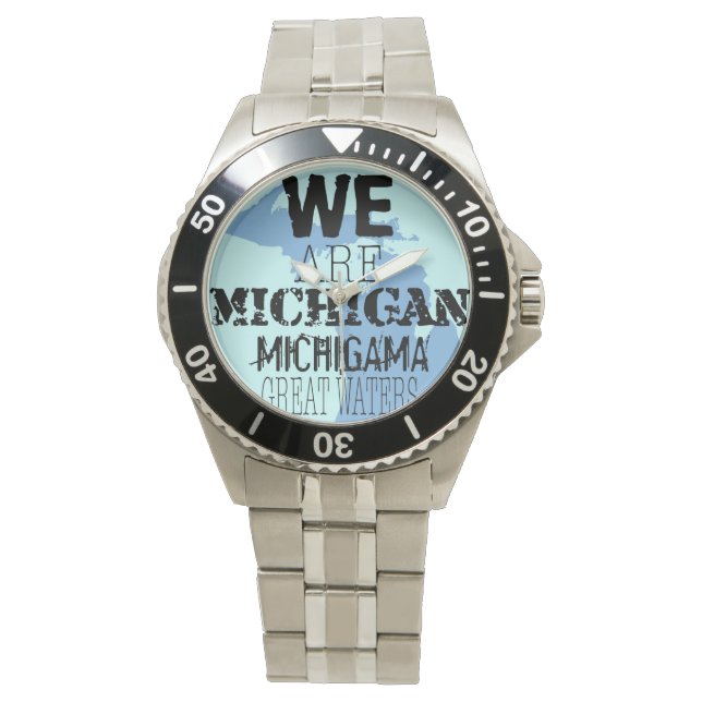 Vi är Michigan Michigama Underbar Vatten Armbandsur (Framsida)