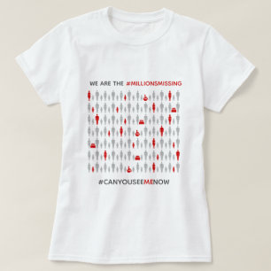 Vi är #MiljonerSomSaknas ME/CFS medvetenhet T Shirt