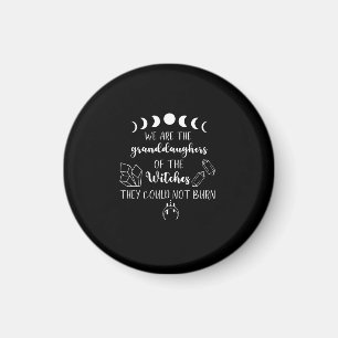 Vi är morrdöttrarna på Witches Halloween Magnet