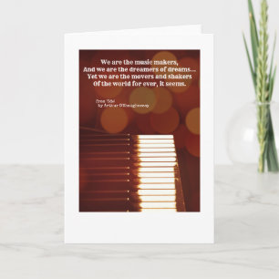 Vi är musikskaparna som citerar A O'Shaughnessy Kort